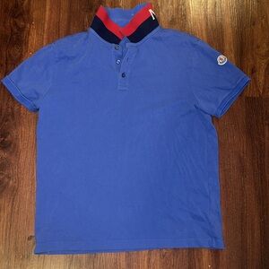 Moncler‎ logo collar blue
